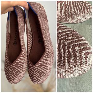 Rothy's Desert Metallic The Flat size 9